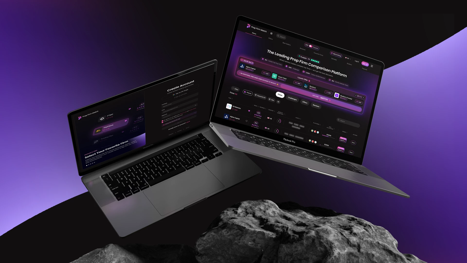 Prop Firm Match – Web Design