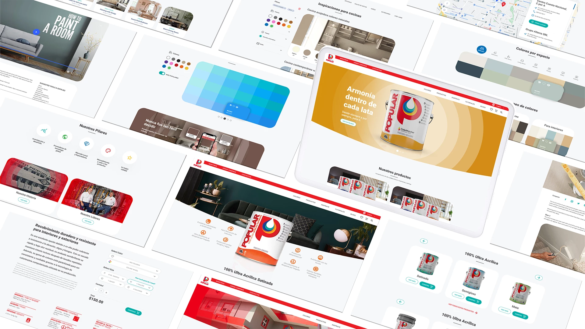Pinturas Popular – E-Commerce Web Design