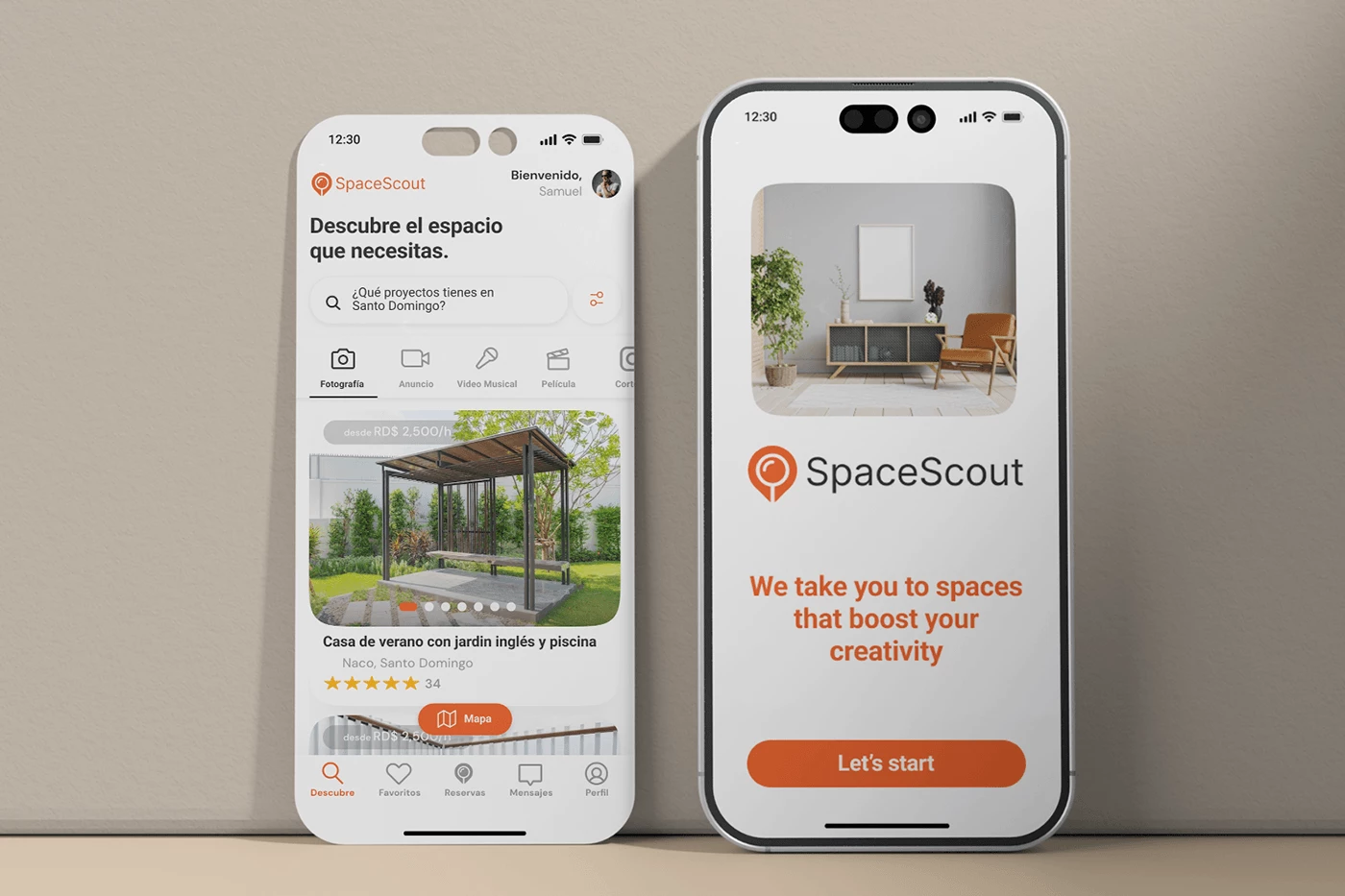 SpaceScout – App Design