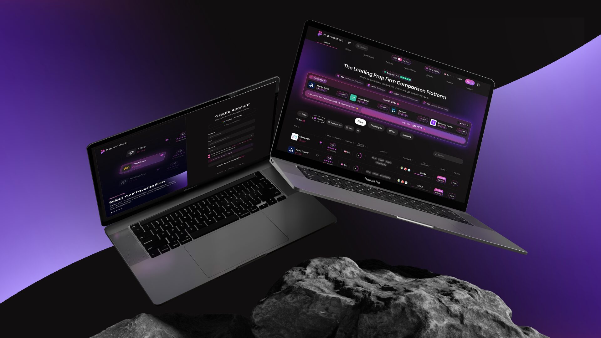 Prop Firm Match – Web Design